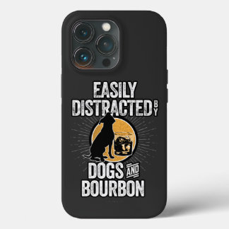 Easily Distracted by Dogs and Bourbon Case-Mate iP iPhone 13 Pro Case