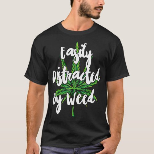 Easily Distracted by Dogs Gardening Plant Weed Wom T_Shirt
