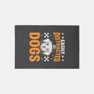 Easily Distracted By Dogs Rug