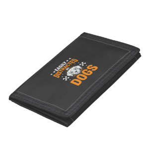 Easily Distracted By Dogs Tri-fold Wallet