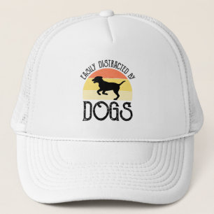 Easily Distracted By Dogs Trucker Hat