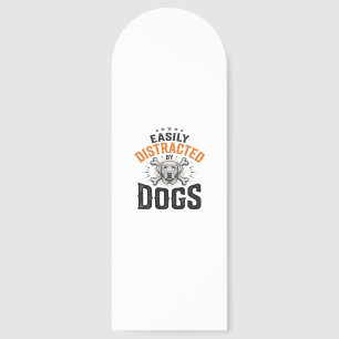 Easily Distracted By Dogs Vintage Dog Lover Design Bookmarks