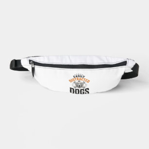 Easily Distracted By Dogs Vintage Dog Lover Design Fanny Pack