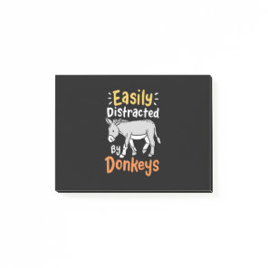 Easily Distracted By Donkeys Post-it Notes