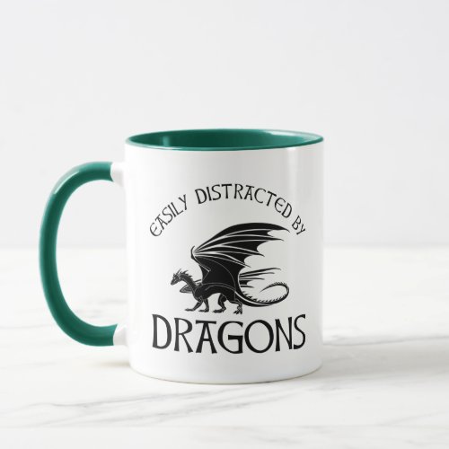 Easily Distracted By Dragons Mug