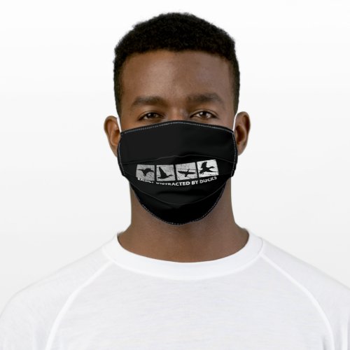 Easily Distracted By Ducks Duck Hunting Adult Cloth Face Mask