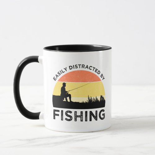 Easily Distracted By Fishing Mug