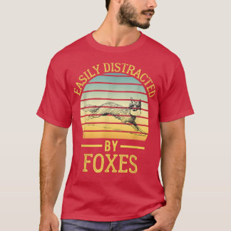 Easily Distracted By FoesFunny Retro Vintage Fo 10 T-Shirt