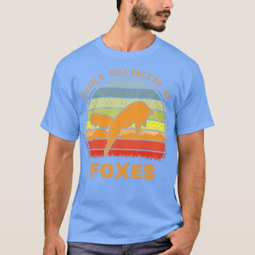 Easily Distracted By Foxes 1 T_Shirt