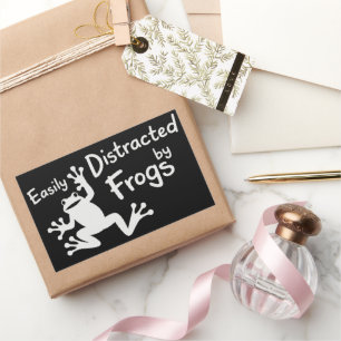 Easily Distracted By Frogs Animal Frogs Mom Animal Rectangular Sticker