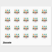 Easily Distracted by Gnomes Classic Round Sticker (Sheet)