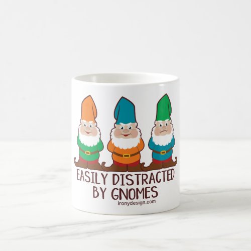 Easily Distracted by Gnomes Coffee Mug