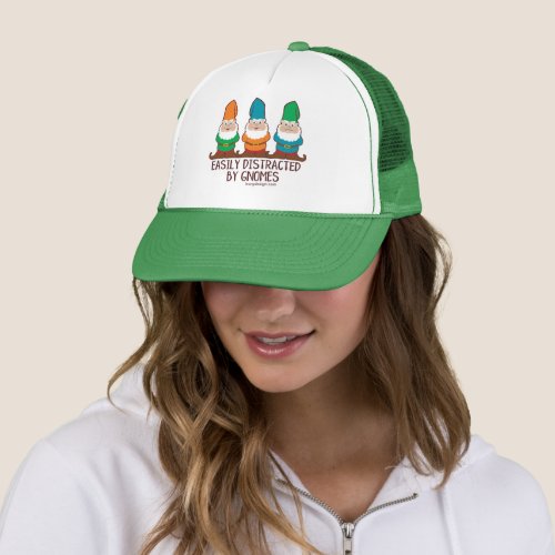Easily Distracted by Gnomes Trucker Hat
