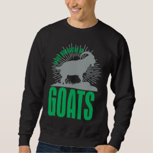 Easily Distracted By Goats  Animal  For Men Women Sweatshirt