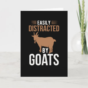 Easily Distracted by Goats Card