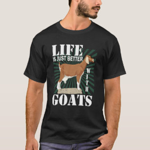 Easily Distracted By Goats Retro Vintage Funny Goa T-Shirt