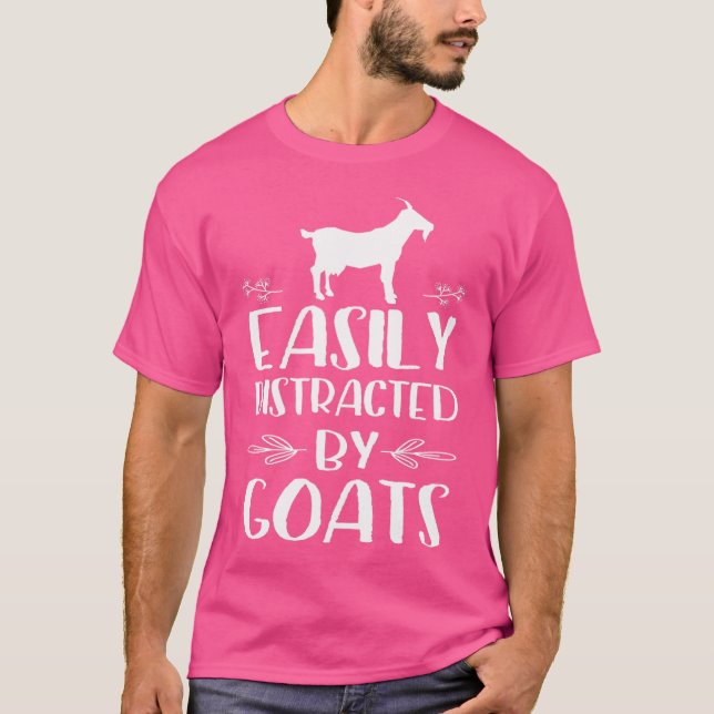 Easily Distracted By Goats T-Shirt (Front)