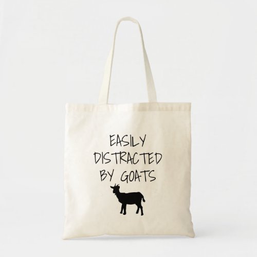 Easily Distracted By Goats Tote Bag