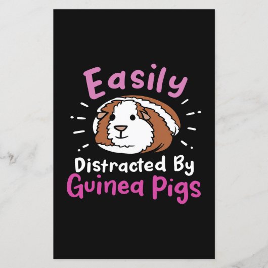 Easily Distracted By Guinea Pigs | Cute Pet Lover (Front)