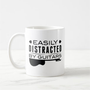 Easily Distracted By Guitars Coffee Mug