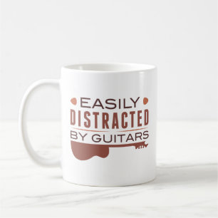 Easily Distracted By Guitars Coffee Mug
