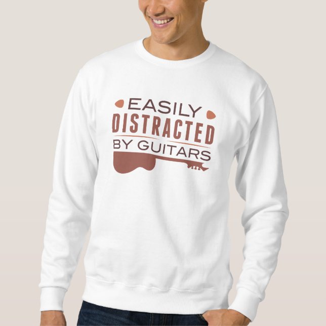 Easily Distracted By Guitars Sweatshirt (Front)