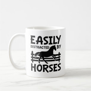 Easily Distracted By Horses Coffee Mug
