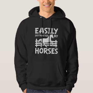 Easily Distracted By Horses Hoodie