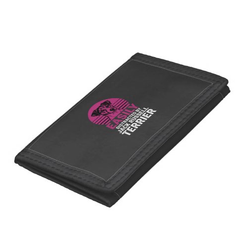 Easily Distracted By Jack Russell Terrier Trifold Wallet