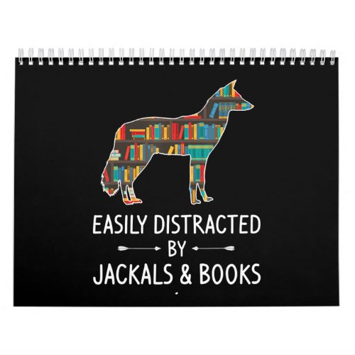 Easily Distracted By Jackals _ Books Lover Gift Calendar