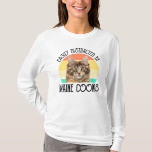 Easily Distracted By Maine Coons T-Shirt
