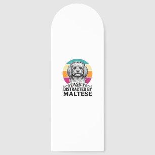 Easily Distracted By Maltese Vintage Dog Design_1 Bookmarks