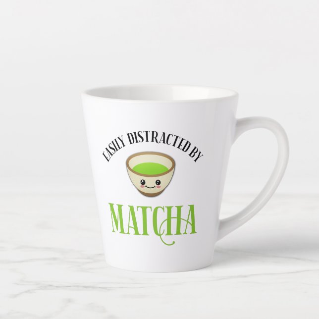 Easily Distracted By Matcha Latte Mug (Right)