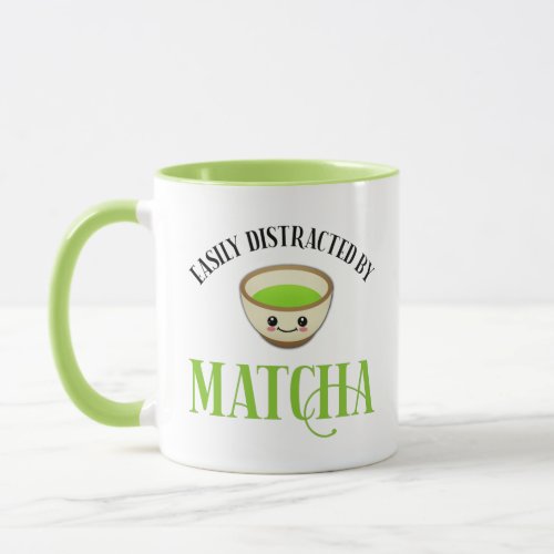 Easily Distracted By Matcha Mug