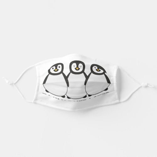 Easily Distracted by Penguins Adult Cloth Face Mask
