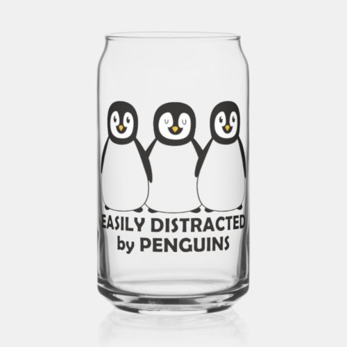 Easily Distracted by Penguins Can Glass