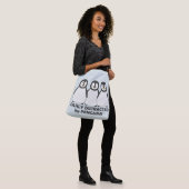 Easily Distracted by Penguins Crossbody Bag (On Model)