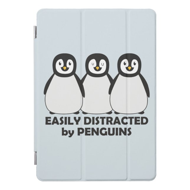 Easily Distracted by Penguins iPad Pro Cover (Front)