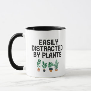 Easily Distracted By Plants Funny Gardening Adhd Mug