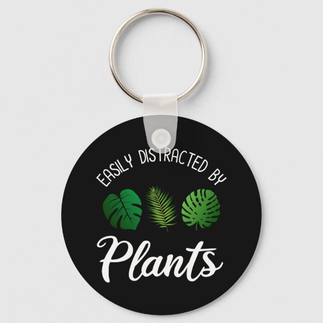 Easily Distracted By Plants Keychain (Front)