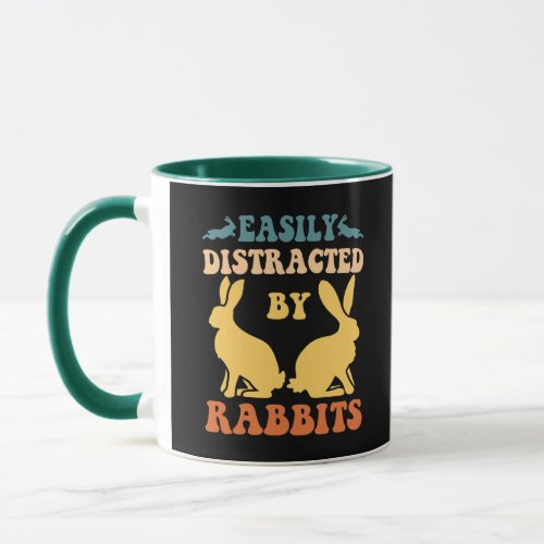 Easily Distracted By Rabbits Mug