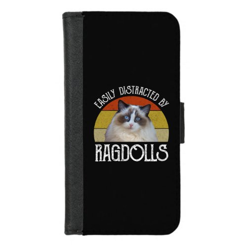 Easily Distracted By Ragdolls iPhone 87 Wallet Case