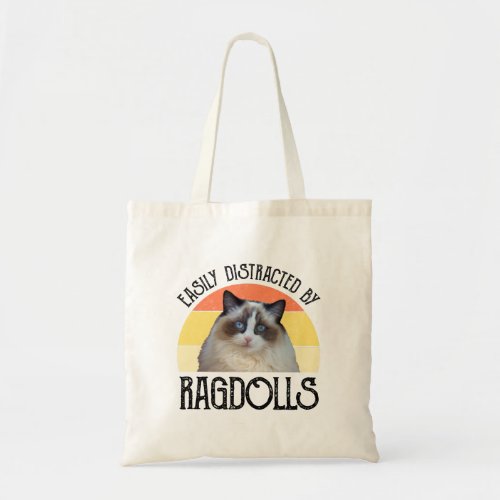 Easily Distracted By Ragdolls Tote Bag