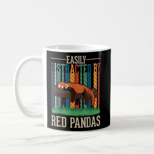 Easily Distracted By Red Pandas  Coffee Mug