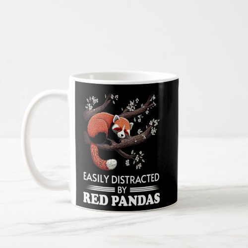 Easily Distracted By Red Pandas Red Panda  Coffee Mug