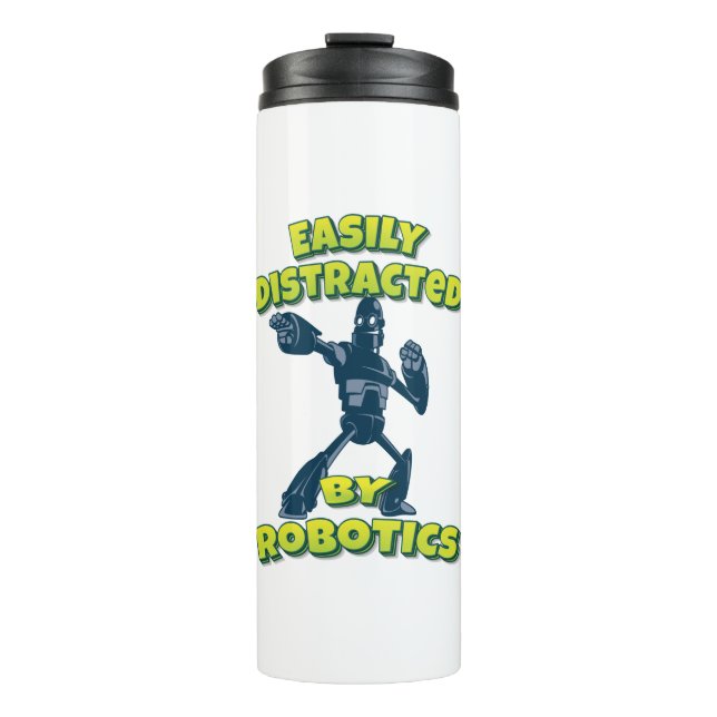 Easily Distracted By Robotics Robot Thermal Tumbler (Front)