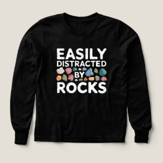 Easily Distracted By Rocks Tri-Blend Shirts