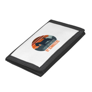 Easily Distracted By Schnauzers Dog Walking Trifold Wallet