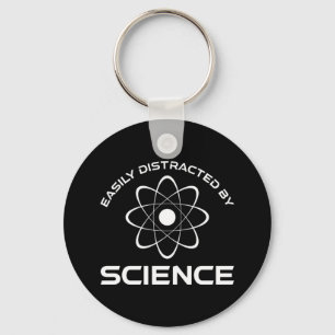 Easily Distracted By Science Keychain
