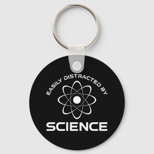 Easily Distracted By Science Keychain